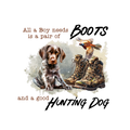 Boots Hunting Dog Boy