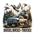 Ducks Bucks Trucks White