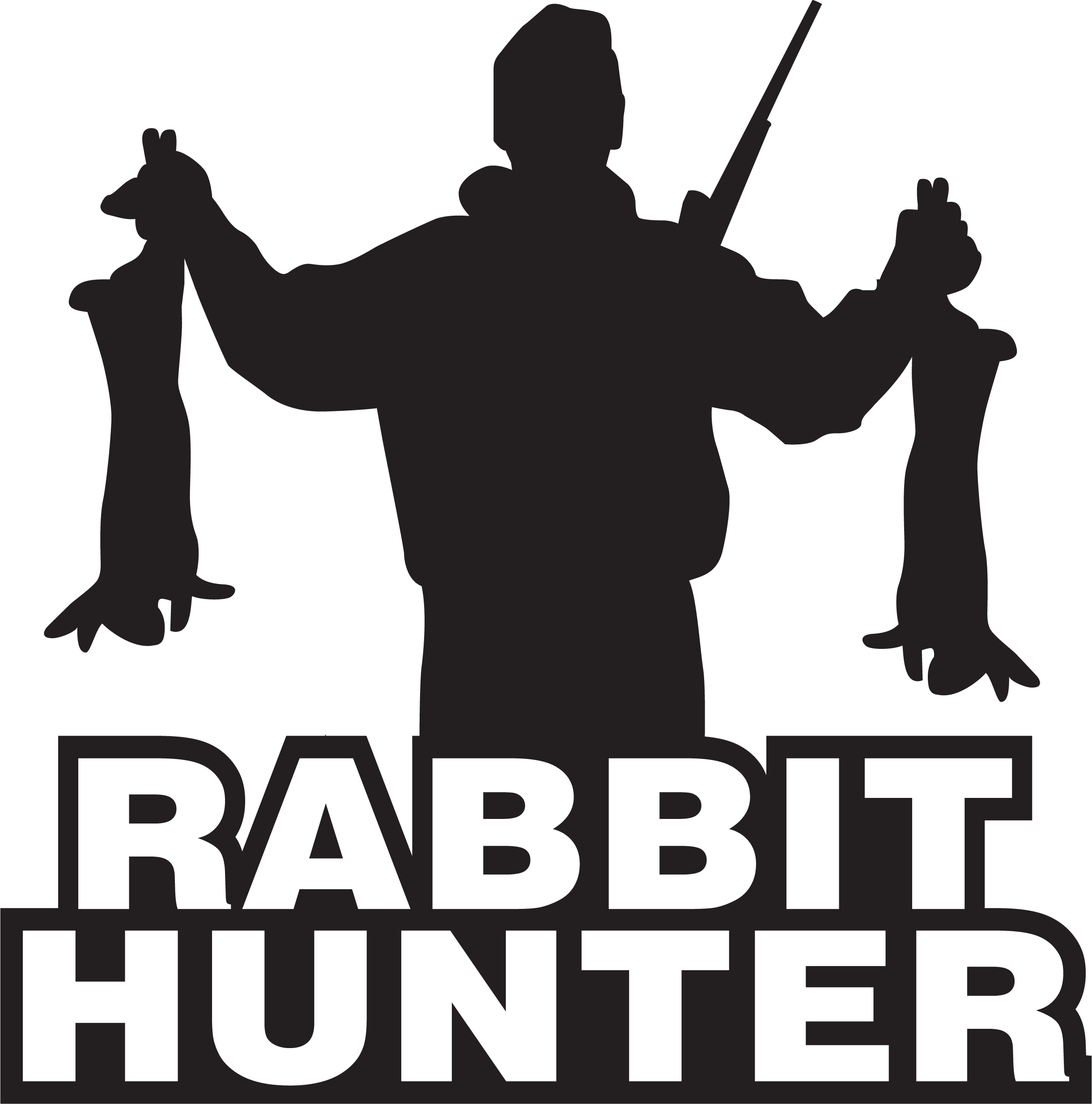 Rabbit Hunter Silhouette