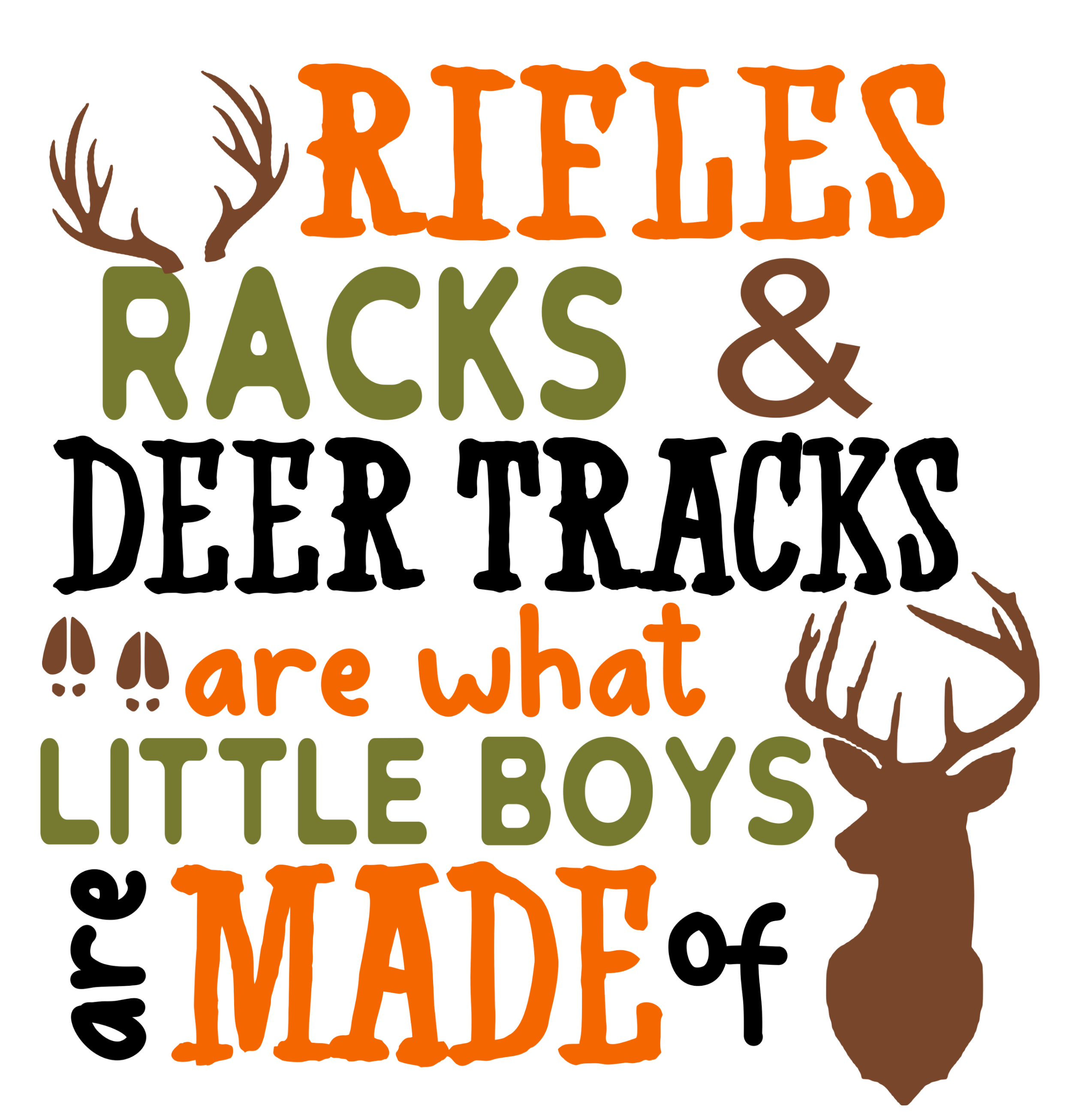 Rifles Racks And Deer Tracks