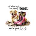 Yellow Lab And Pink Camo Boots